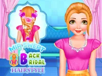 Mia Swept-Back Bridal Hairstyle image
