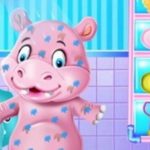 Baby Hippo Bath Time – Pet Care