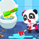 Baby Panda House Cleaning