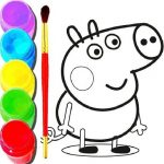BTS Peppa Pig Coloring